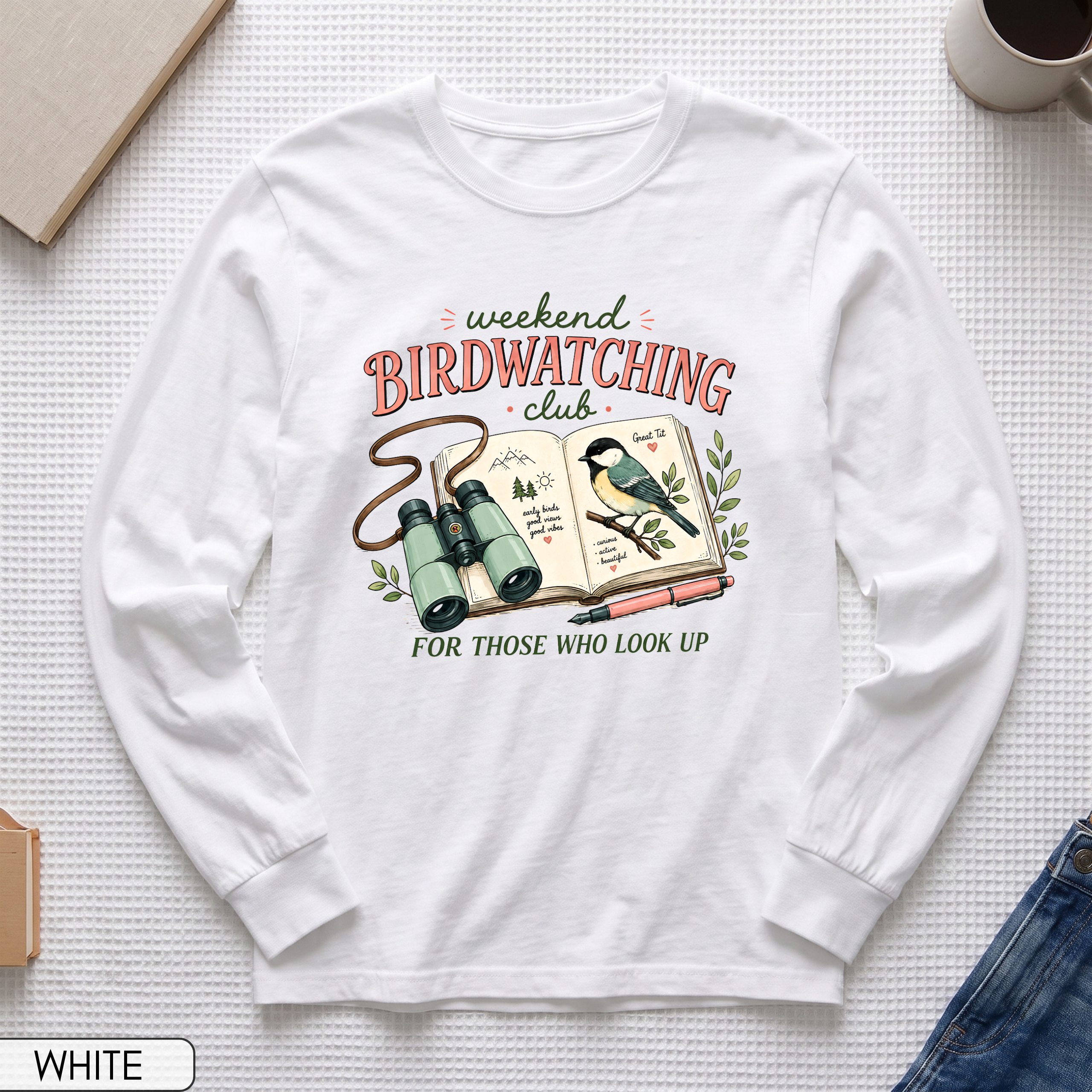 Weekend Birdwatching Club Long Sleeve T-shirt
