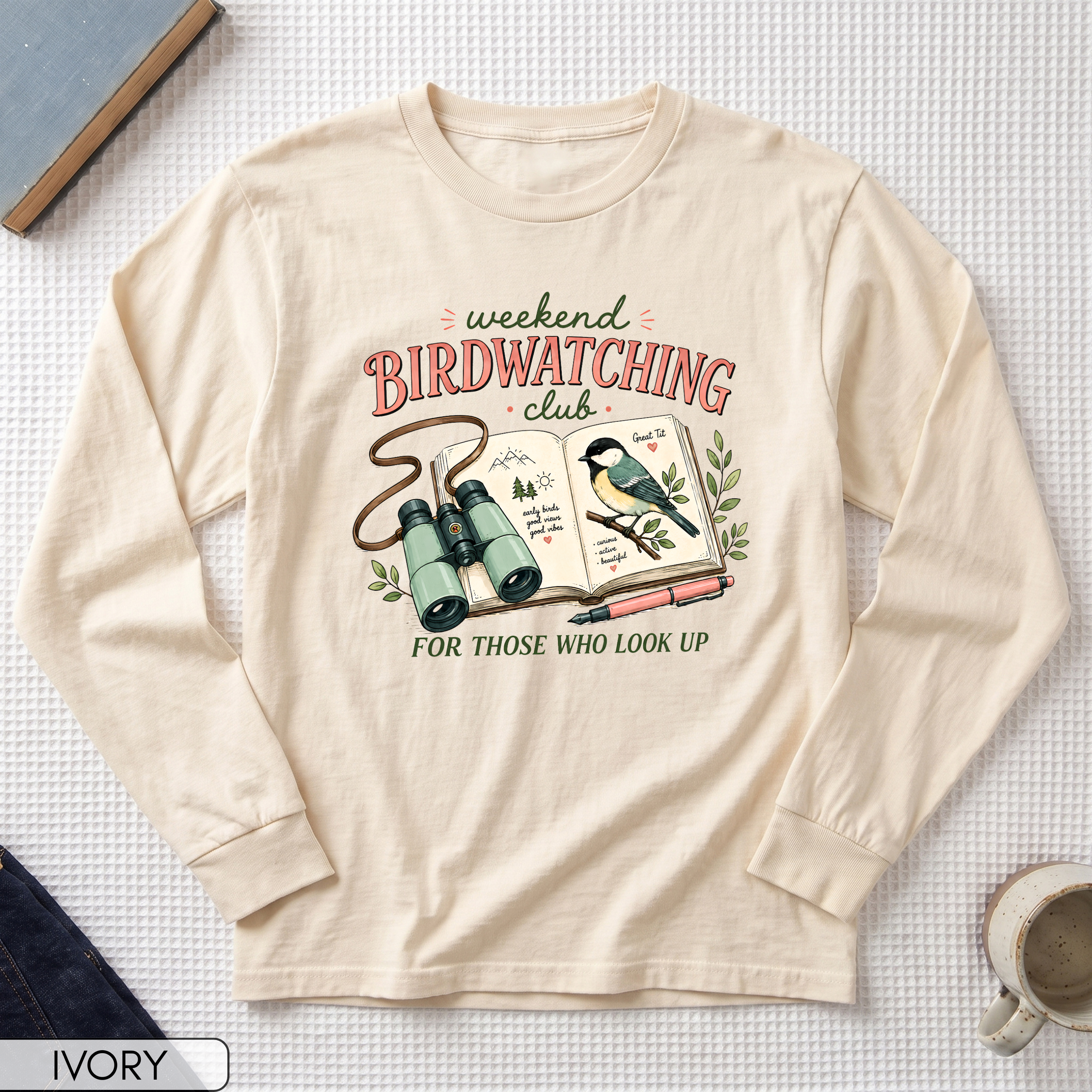 Weekend Birdwatching Club Long Sleeve T-shirt