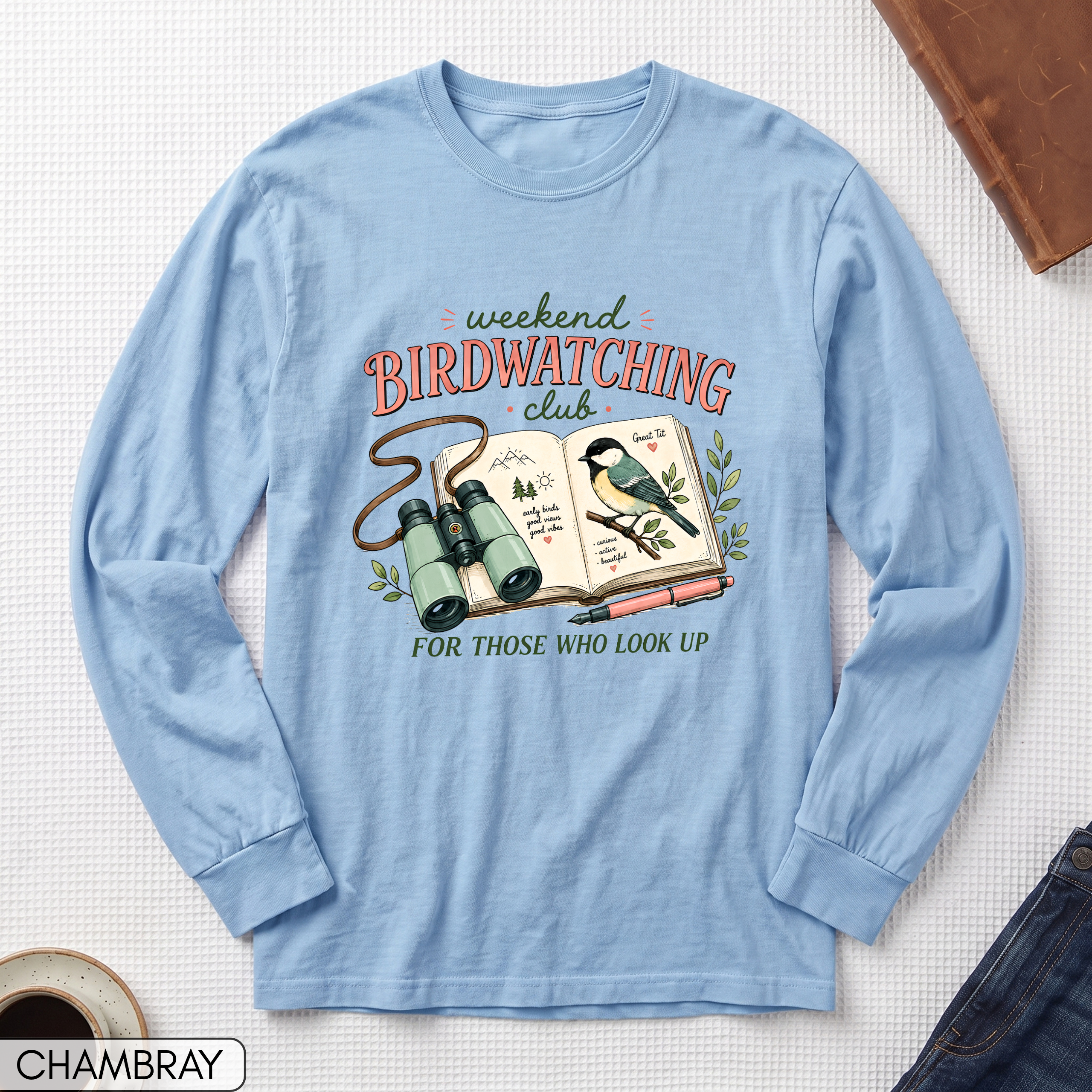 Weekend Birdwatching Club Long Sleeve T-shirt