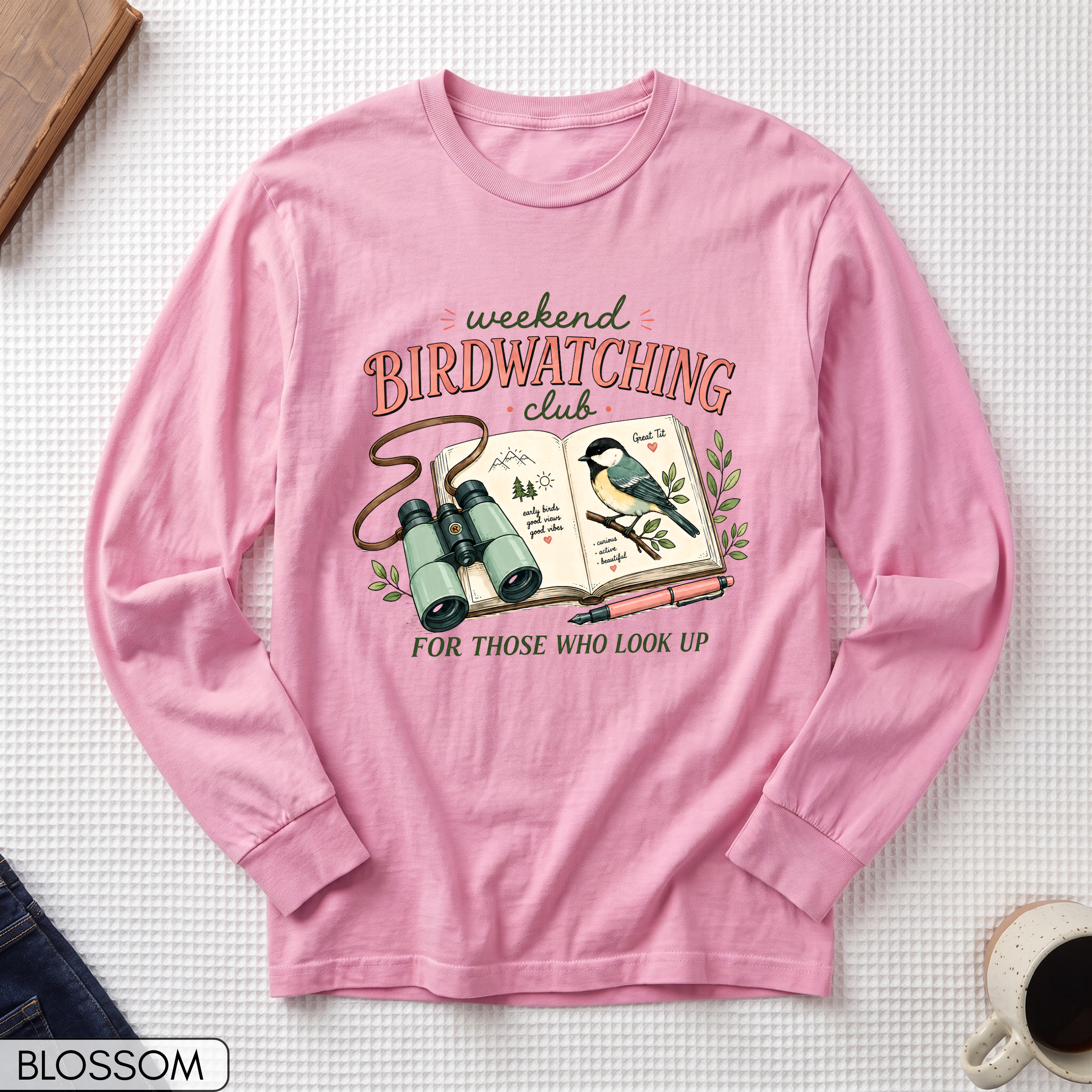Weekend Birdwatching Club Long Sleeve T-shirt