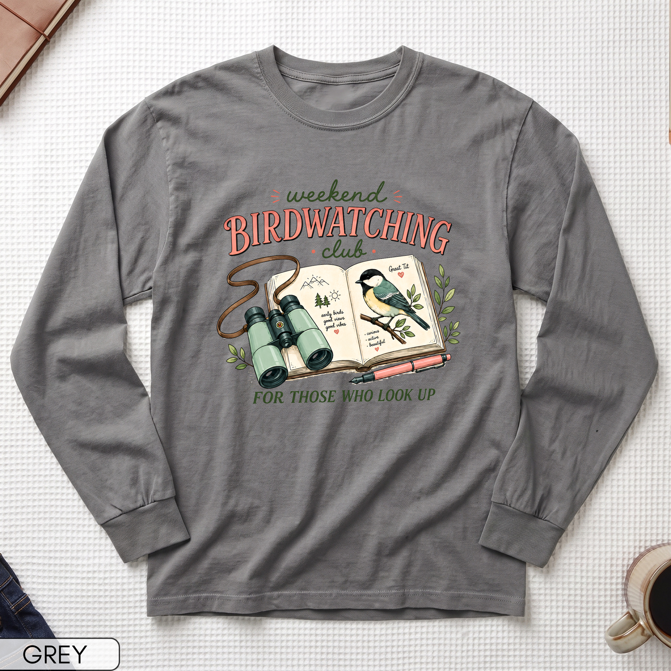 Weekend Birdwatching Club Long Sleeve T-shirt