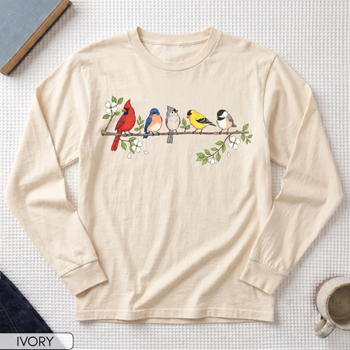 Backyard Birds Long Sleeve T-shirt