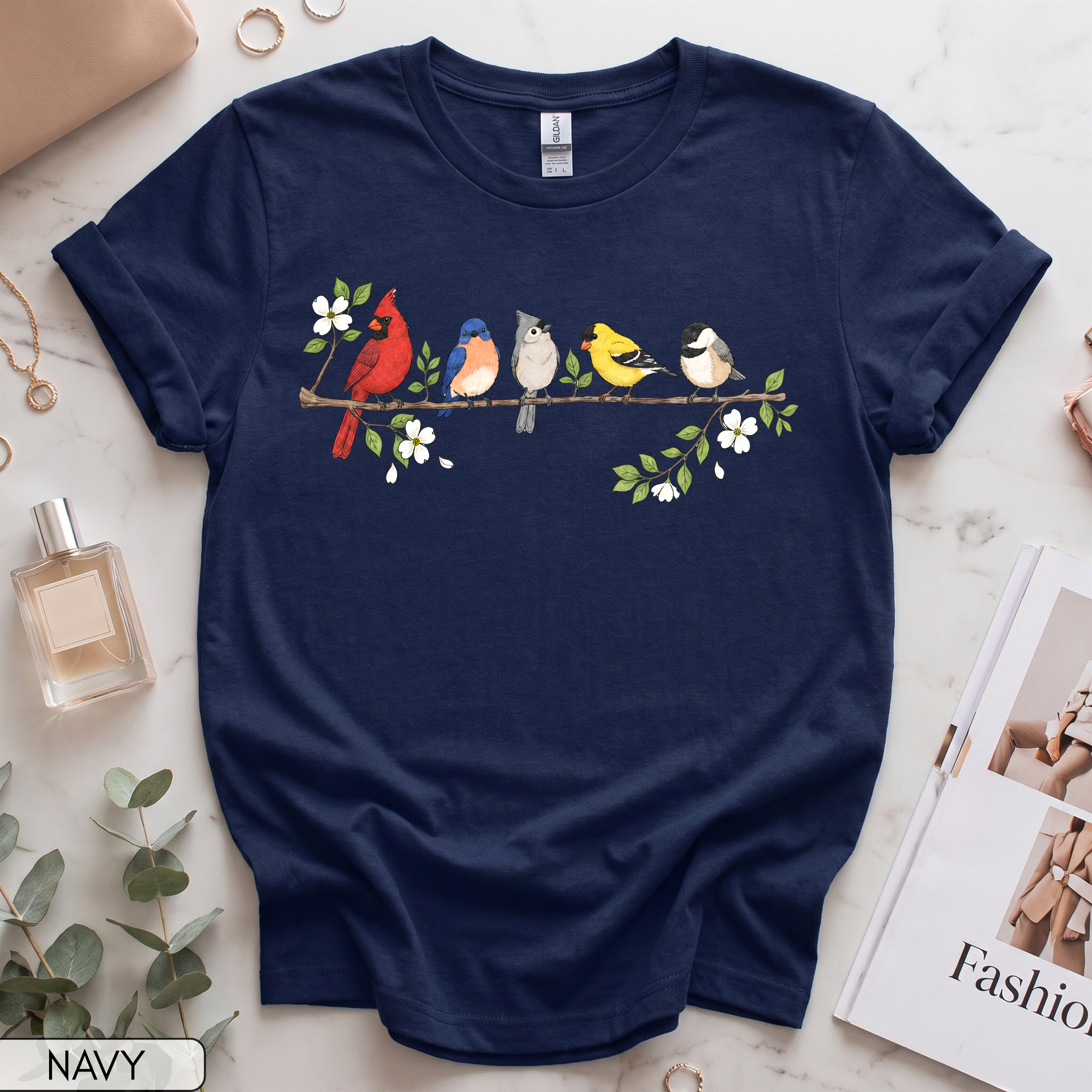 Backyard Birds  Women's Short Sleeve T-Shirt