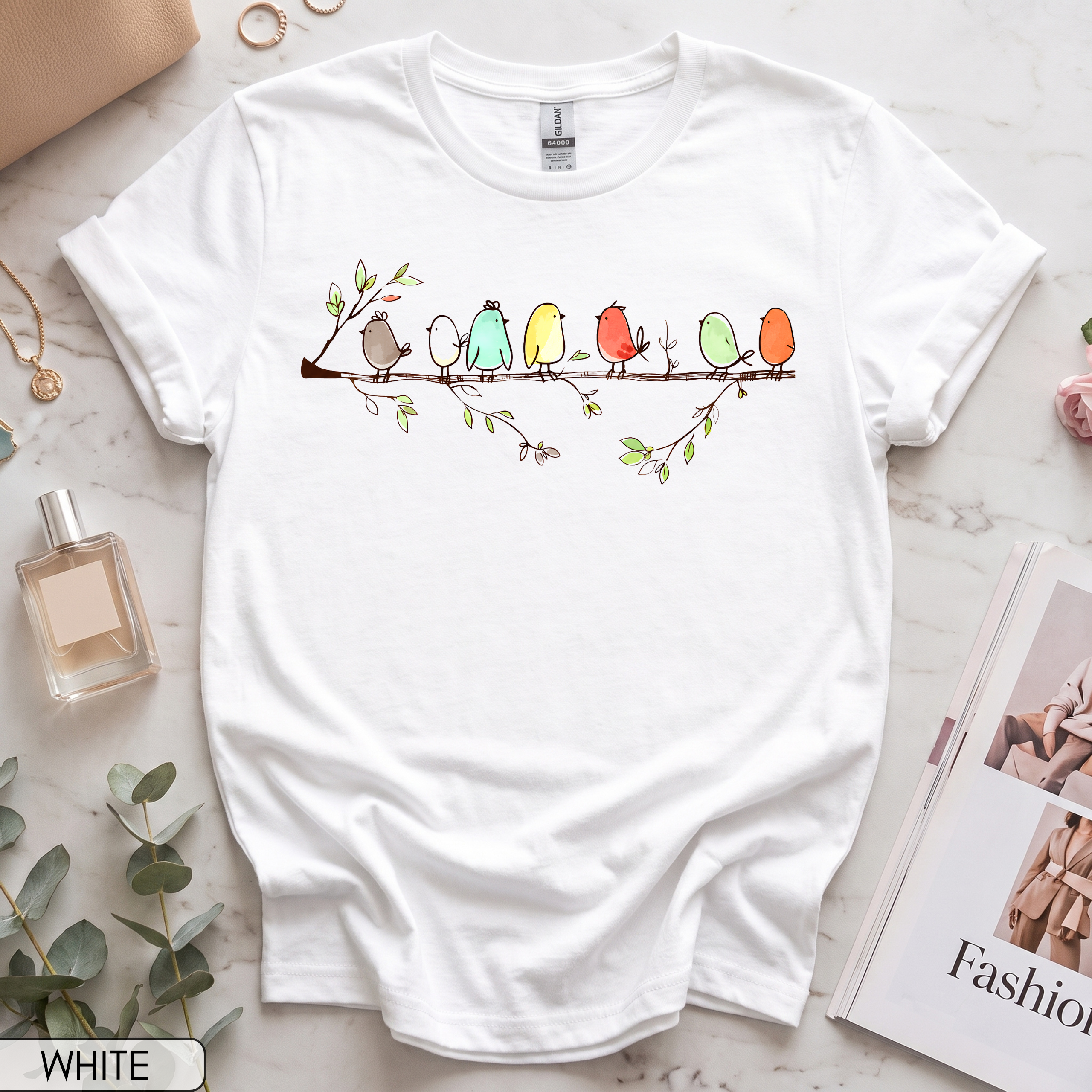 Cute Birds Women's Short Sleeve T-Shirt
