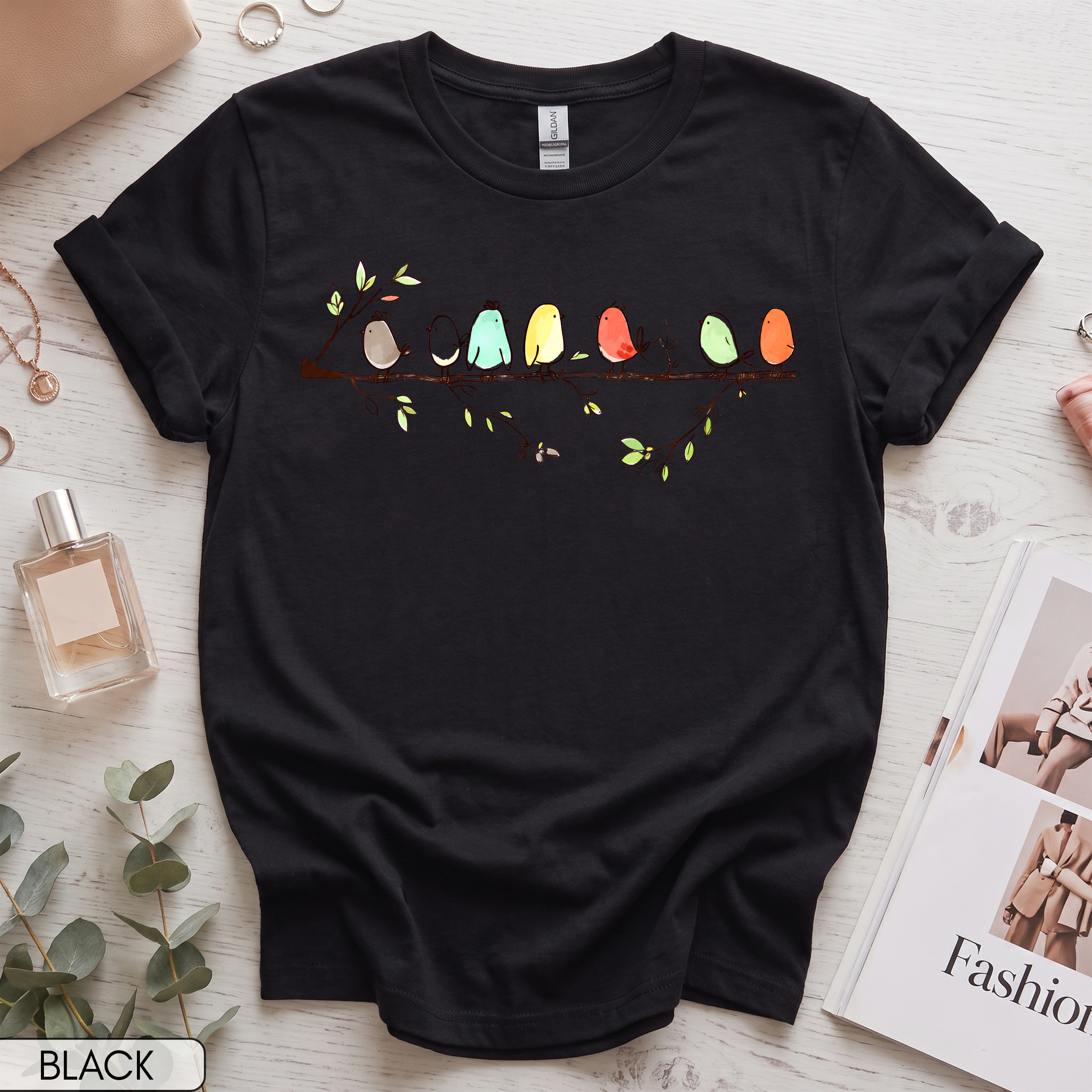 Cute Birds Women's Short Sleeve T-Shirt