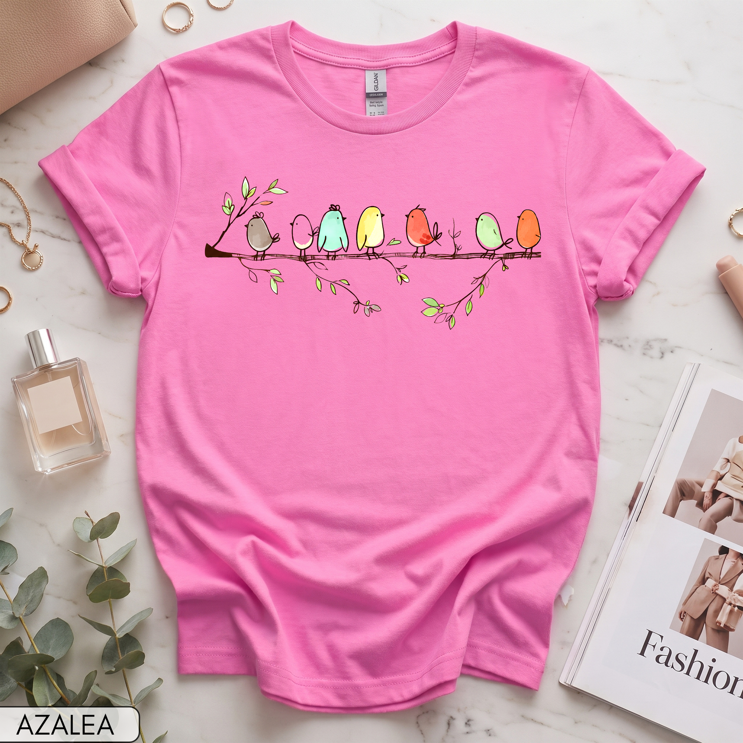 Cute Birds Women's Short Sleeve T-Shirt