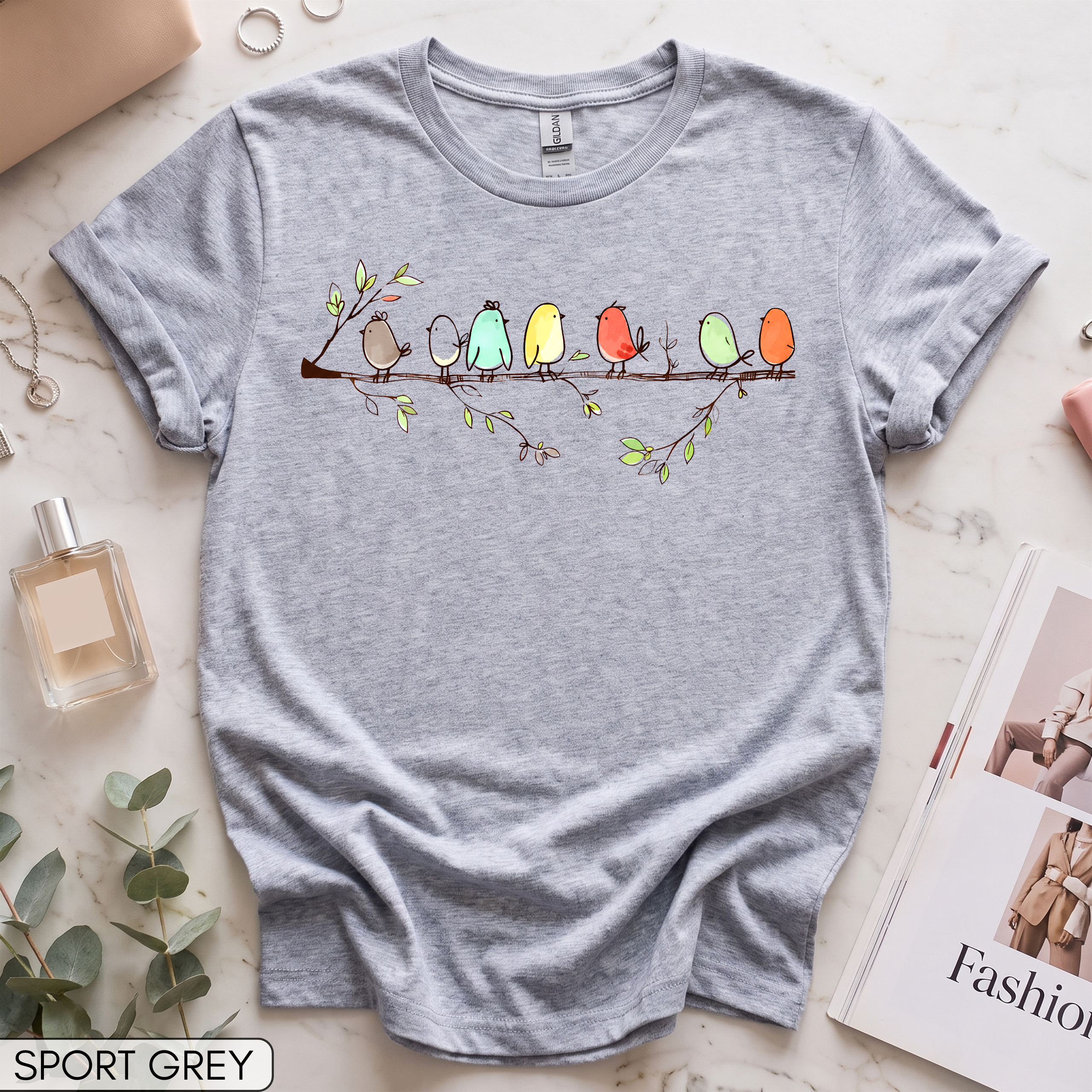 Cute Birds Women's Short Sleeve T-Shirt