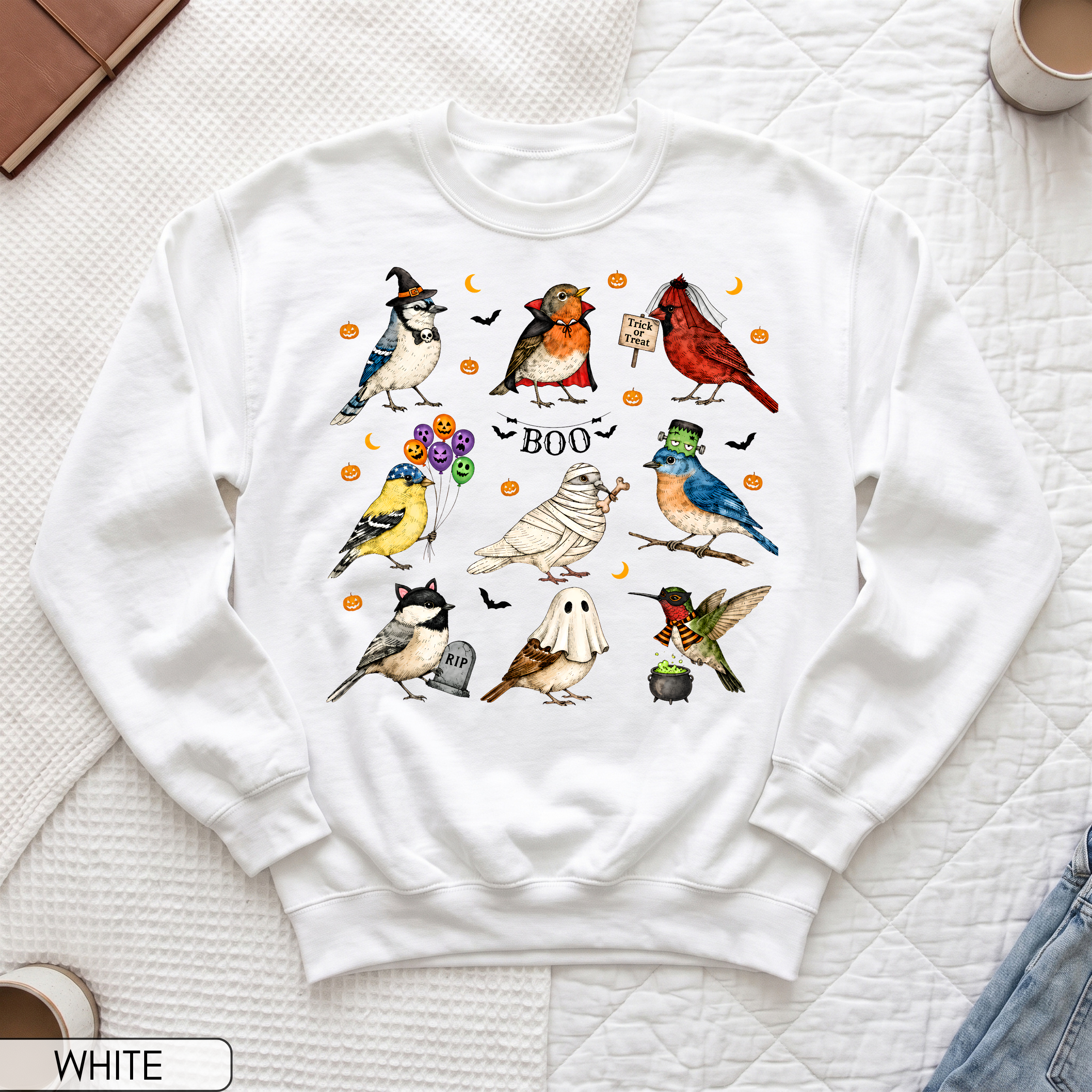 Halloween Birds Unisex Sweatshirt