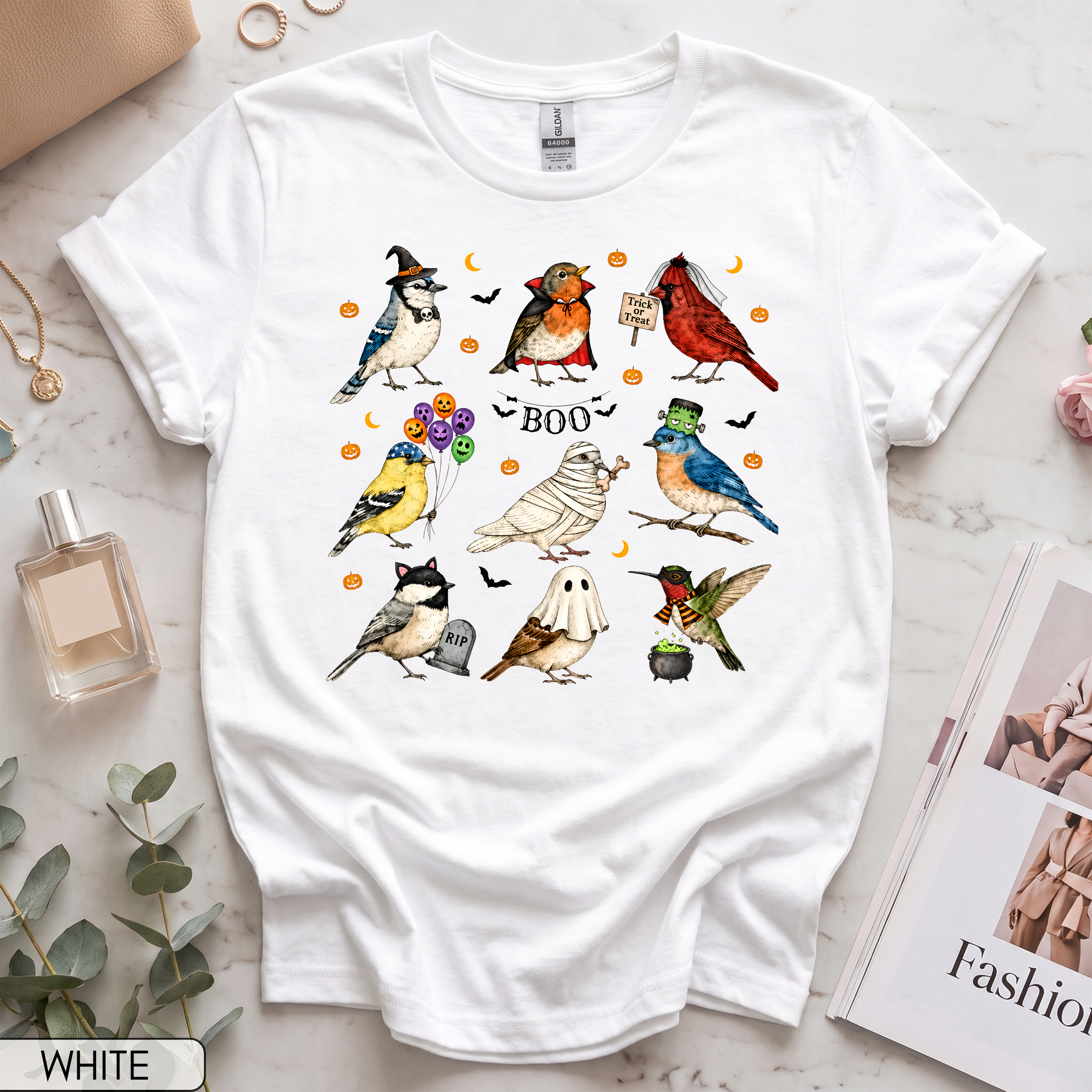 Halloween Birds Women's Short Sleeve T-Shirt