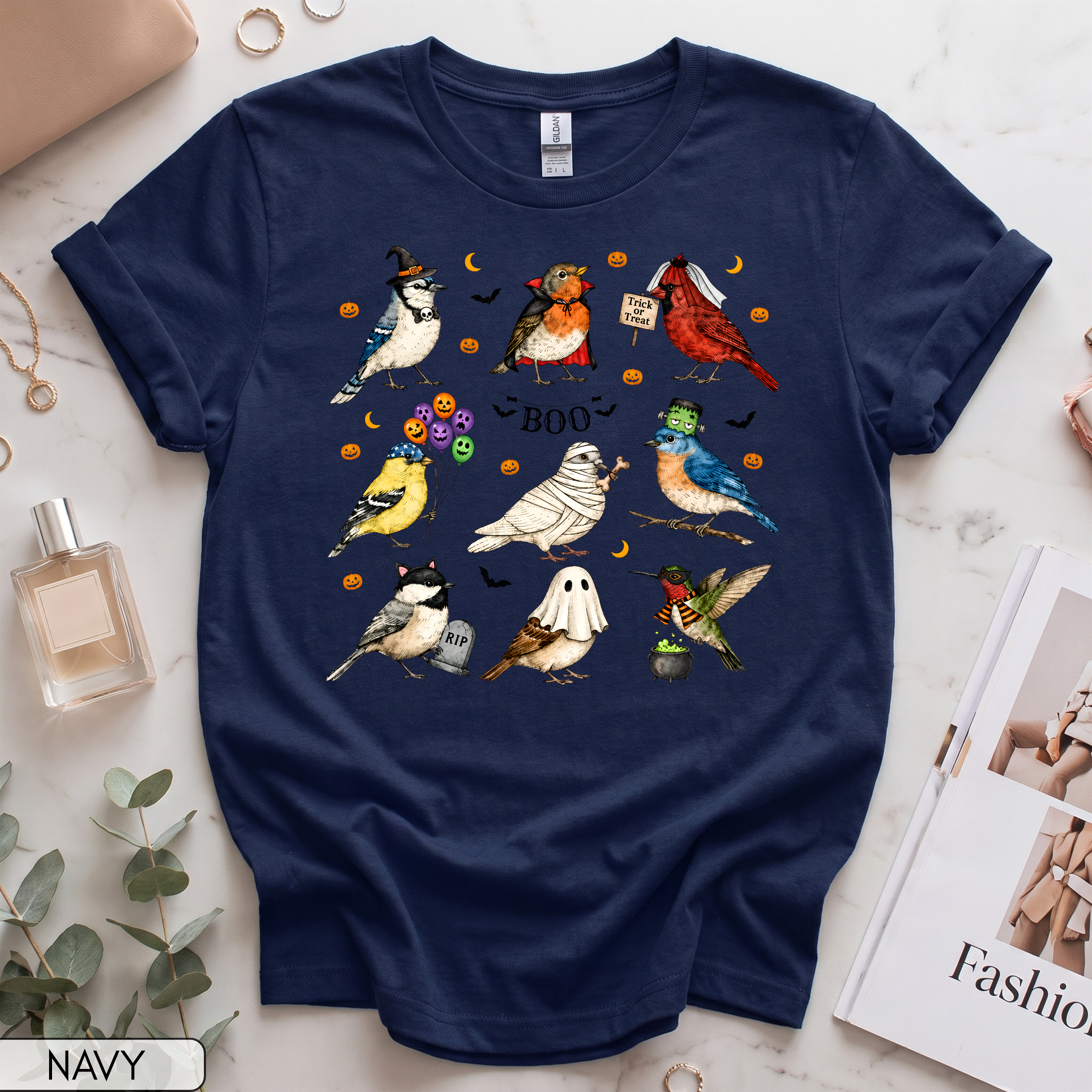 Halloween Birds Women's Short Sleeve T-Shirt