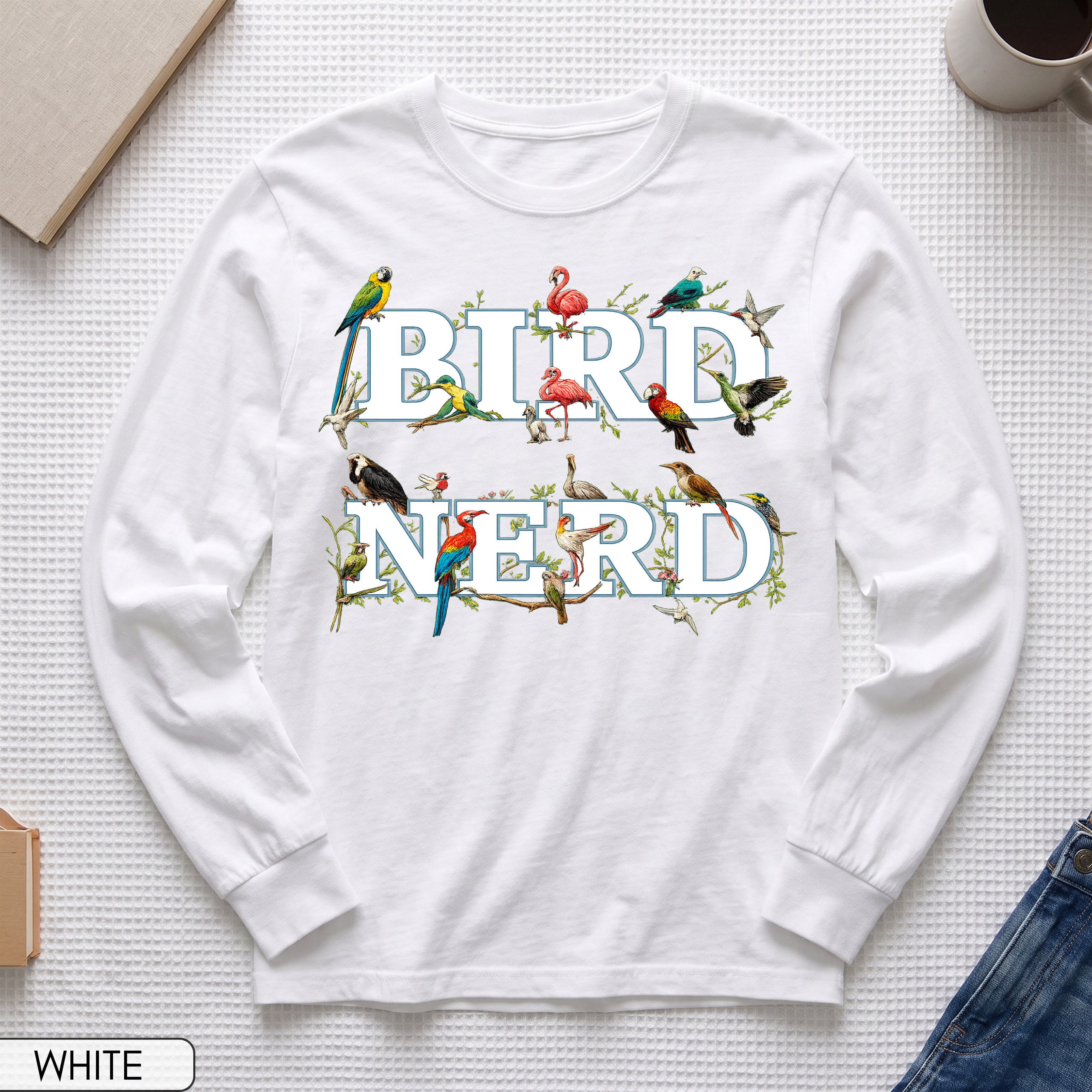 Bird Nerd Long Sleeve Shirt