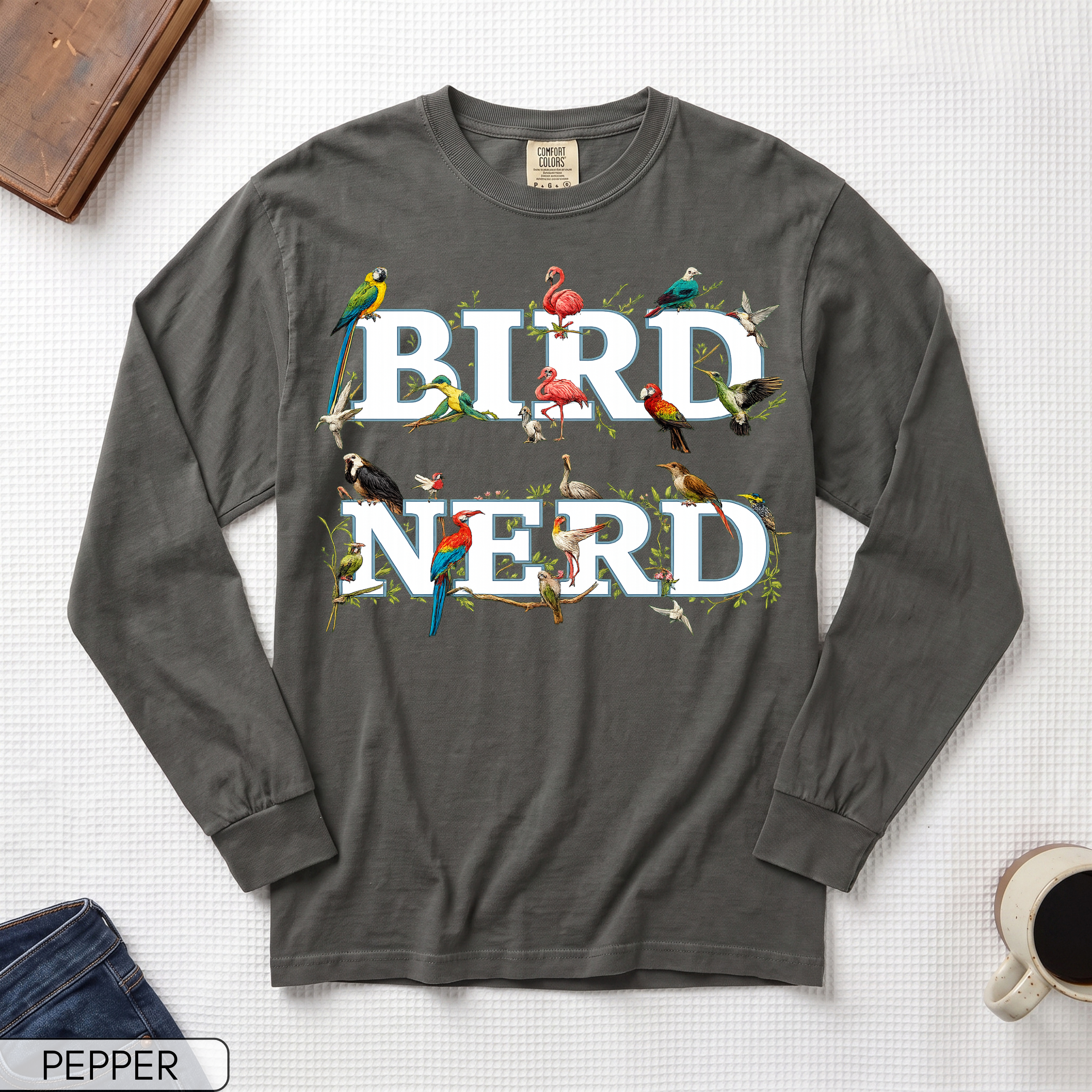 Bird Nerd Long Sleeve Shirt
