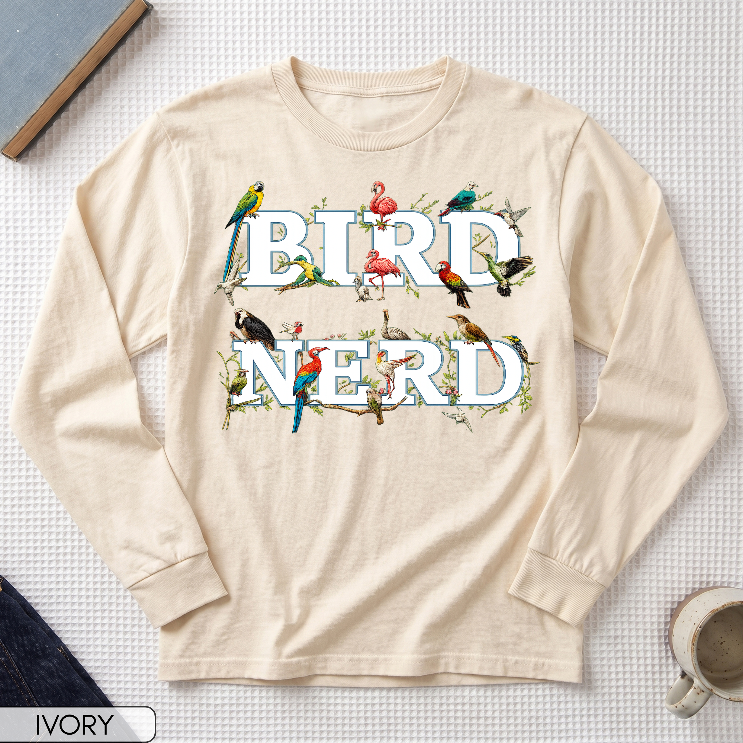 Bird Nerd Long Sleeve Shirt