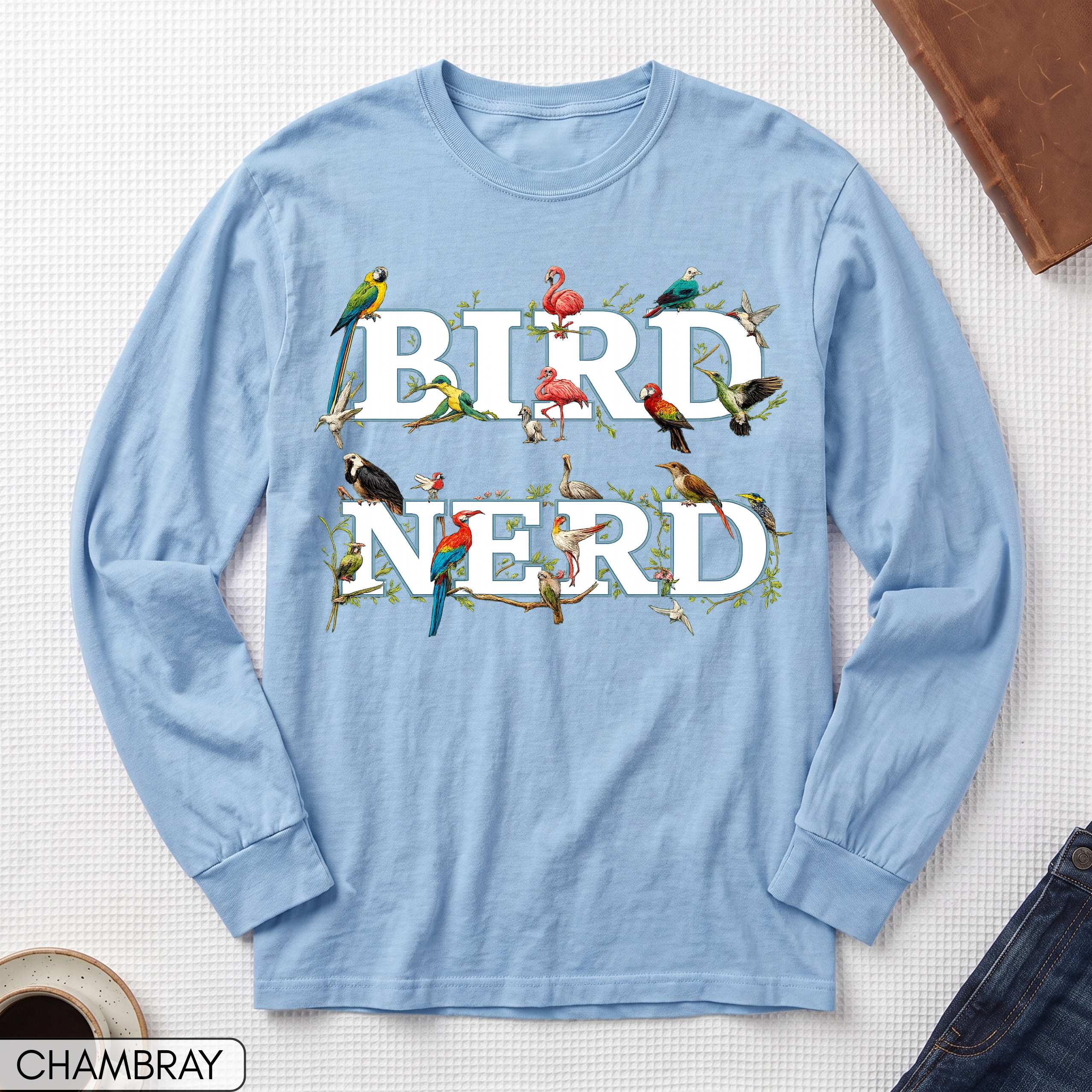 Bird Nerd Long Sleeve Shirt