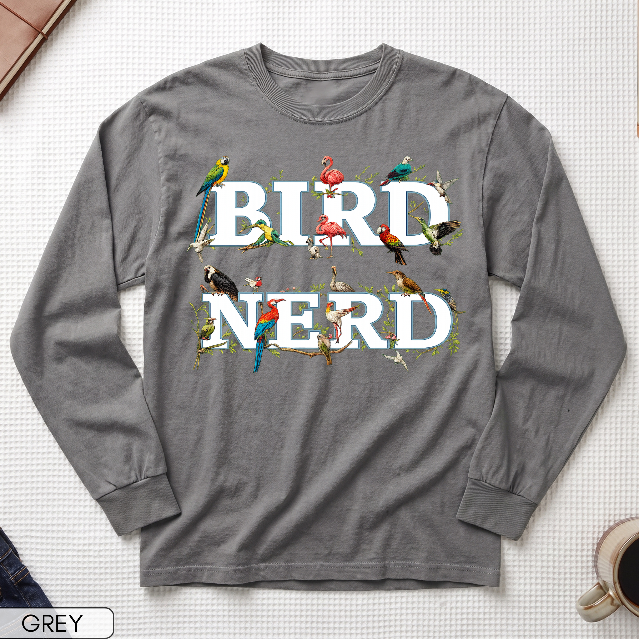 Bird Nerd Long Sleeve Shirt
