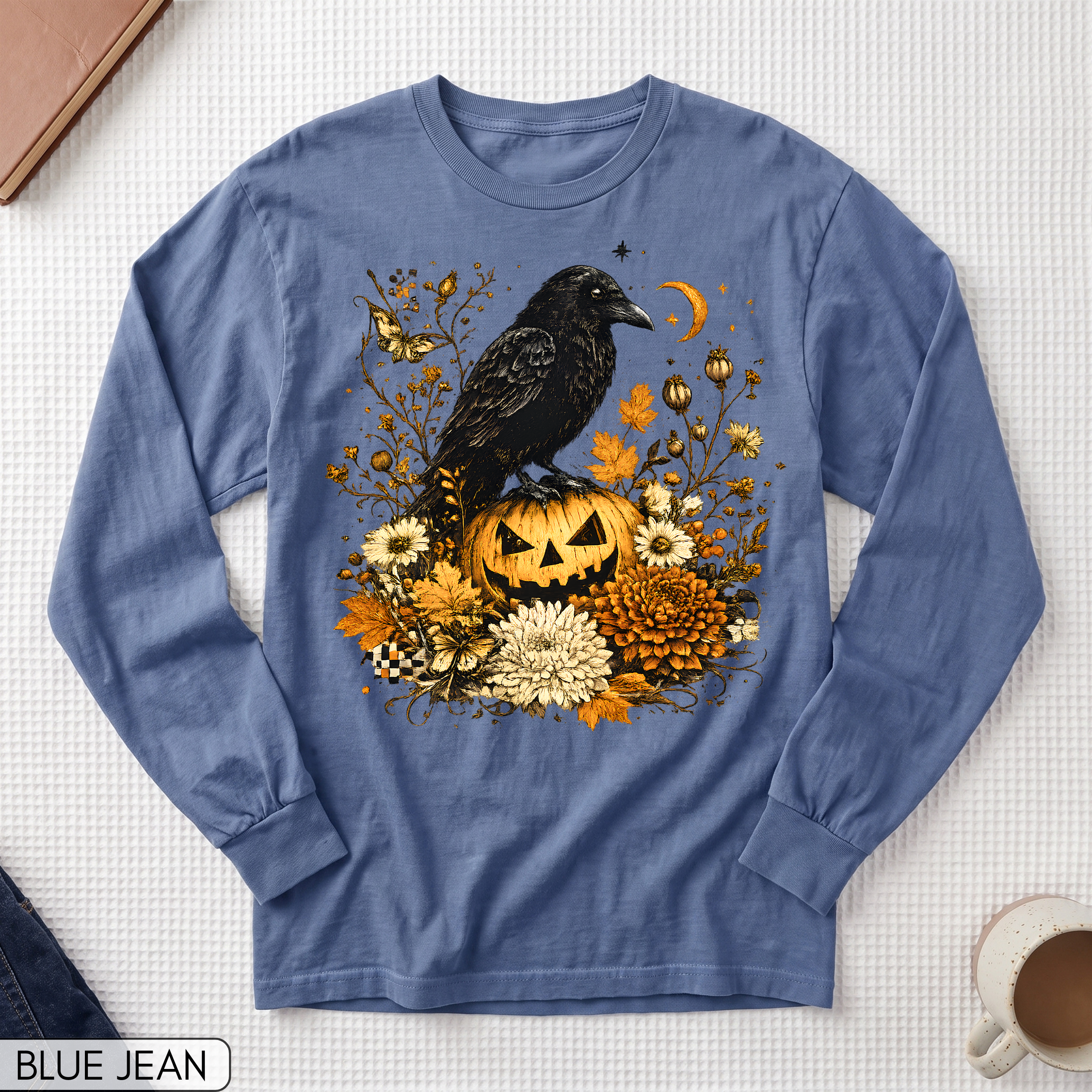 Halloween Raven Long Sleeve T-shirt