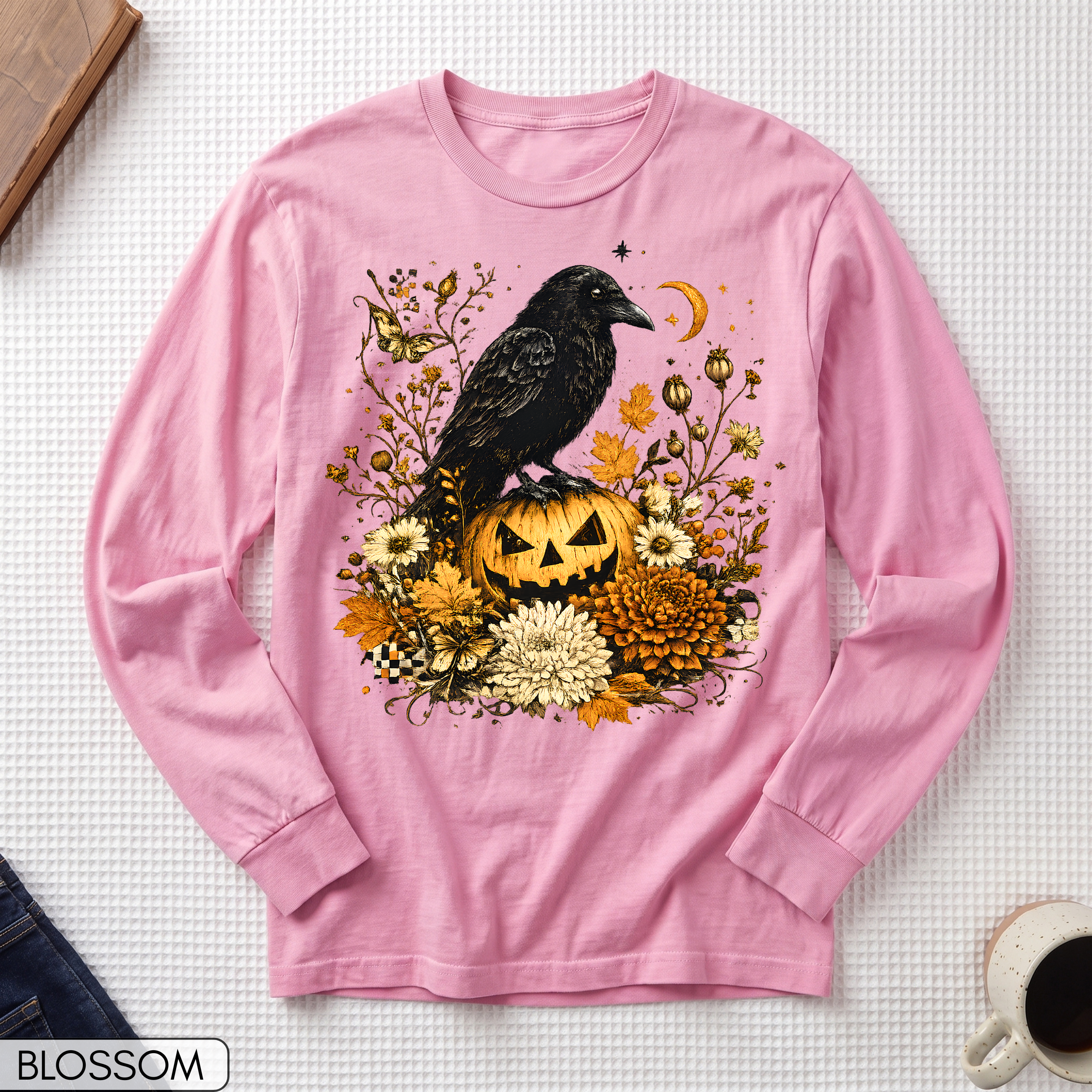 Halloween Raven Long Sleeve T-shirt