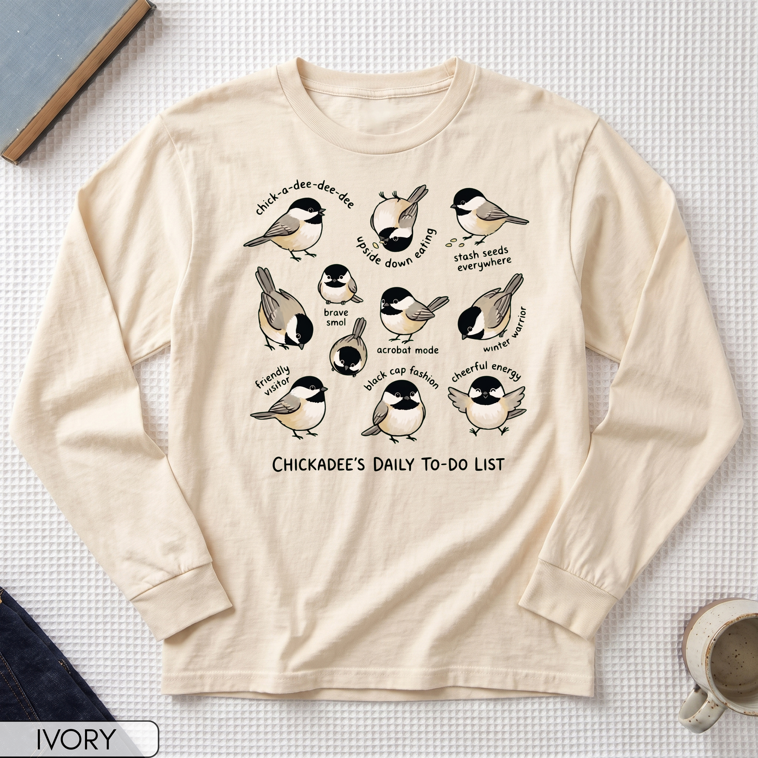 Funny Chickadee Long Sleeve T-shirt