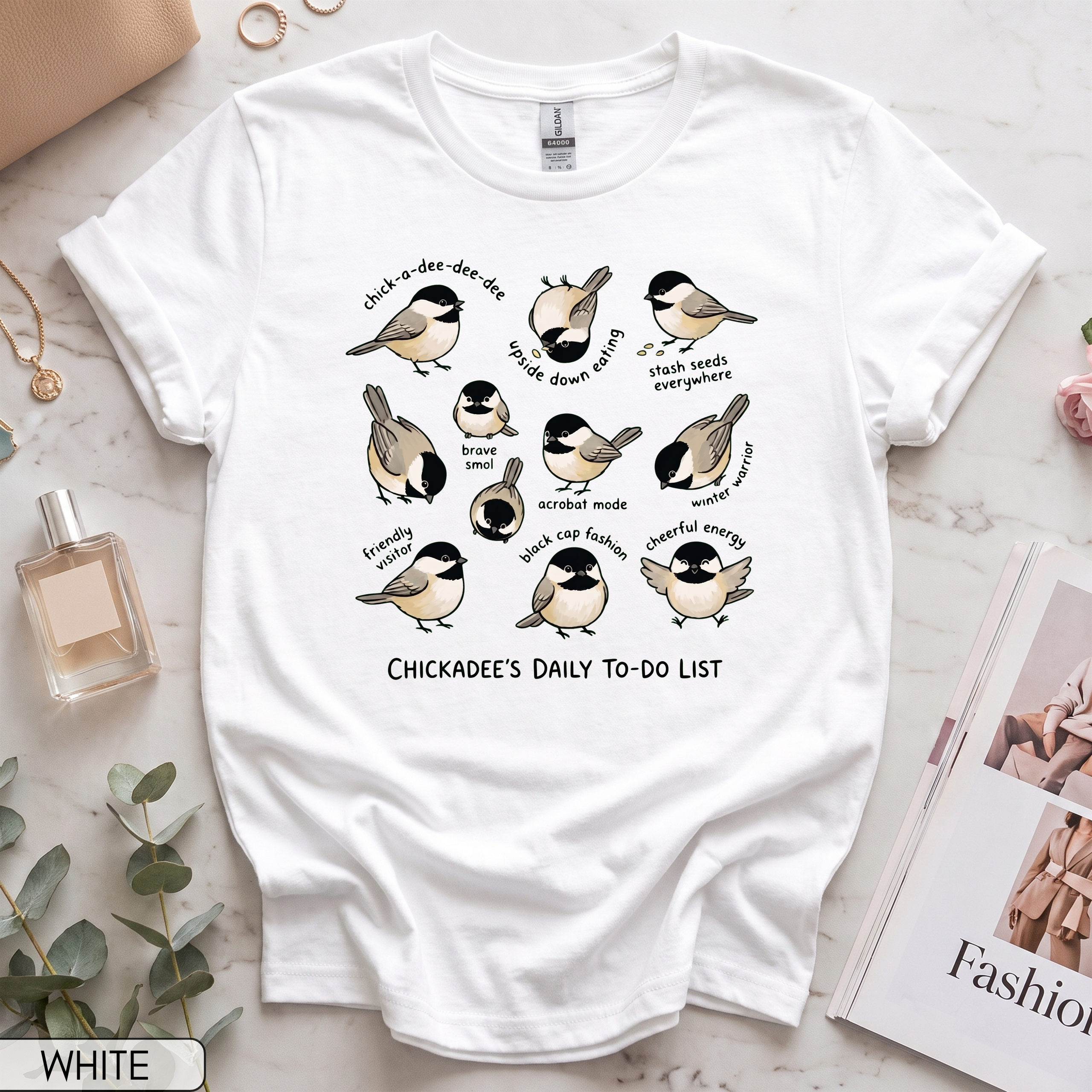 Funny Chickadee Women's Short Sleeve T-Shirt