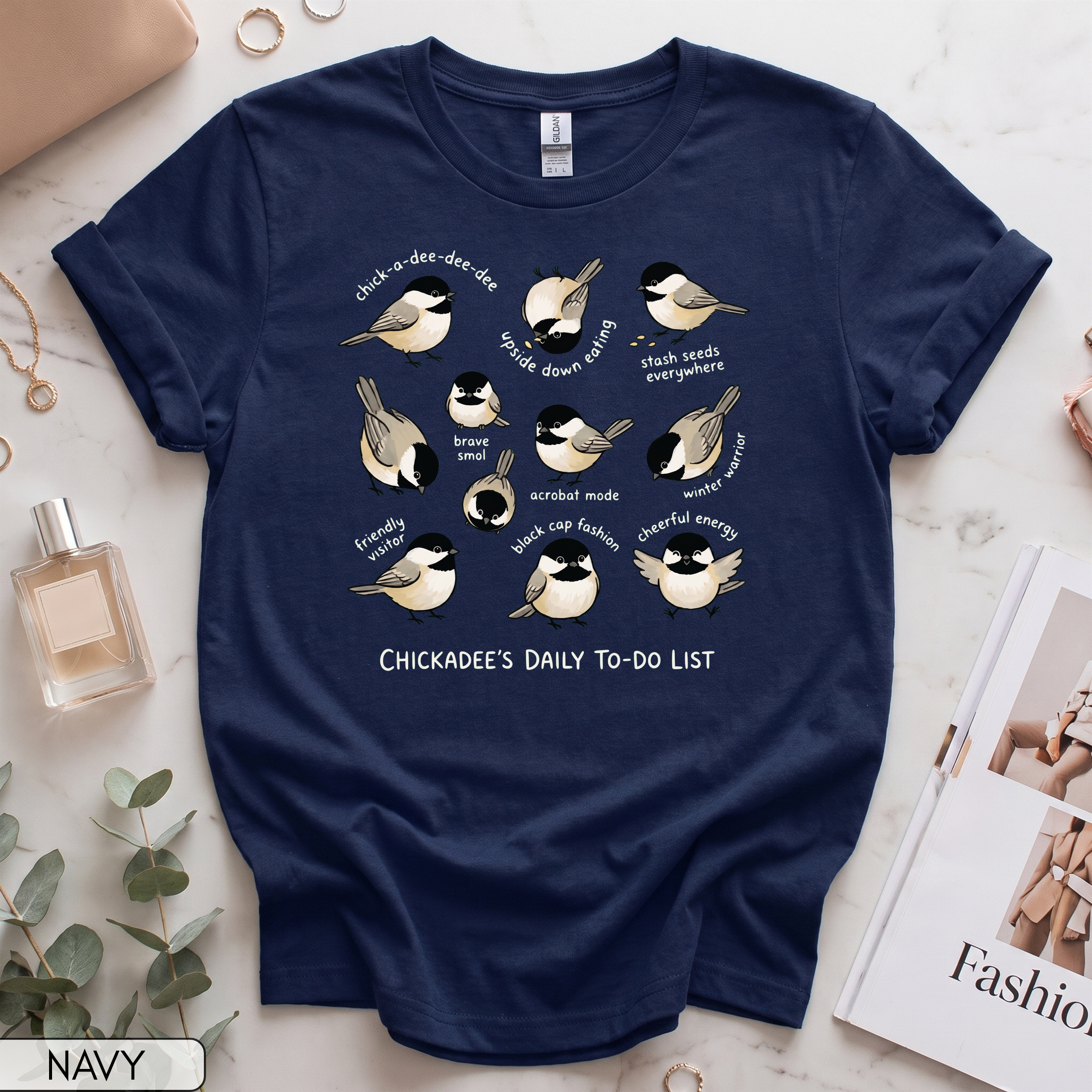Funny Chickadee Women's Short Sleeve T-Shirt