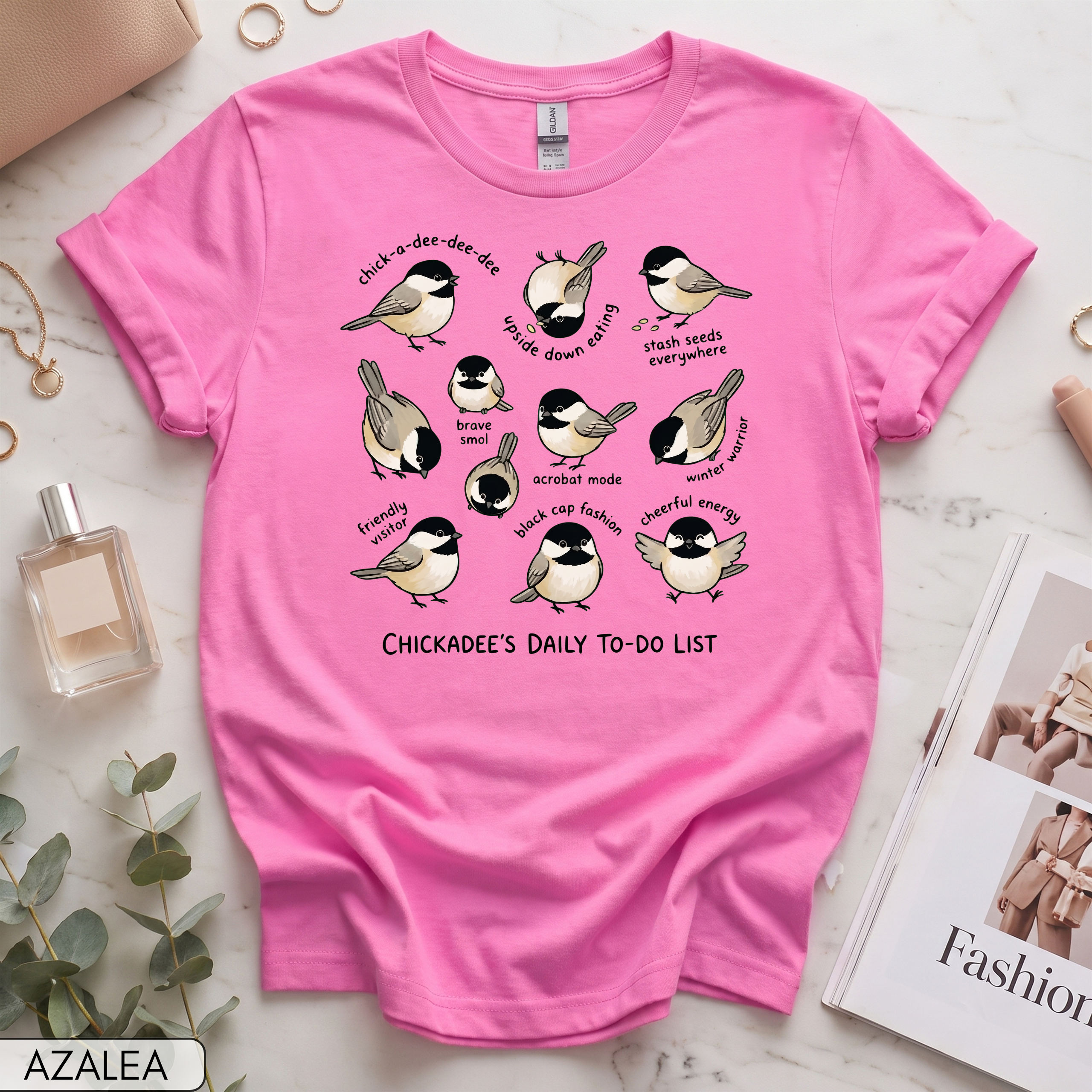 Funny Chickadee Women's Short Sleeve T-Shirt