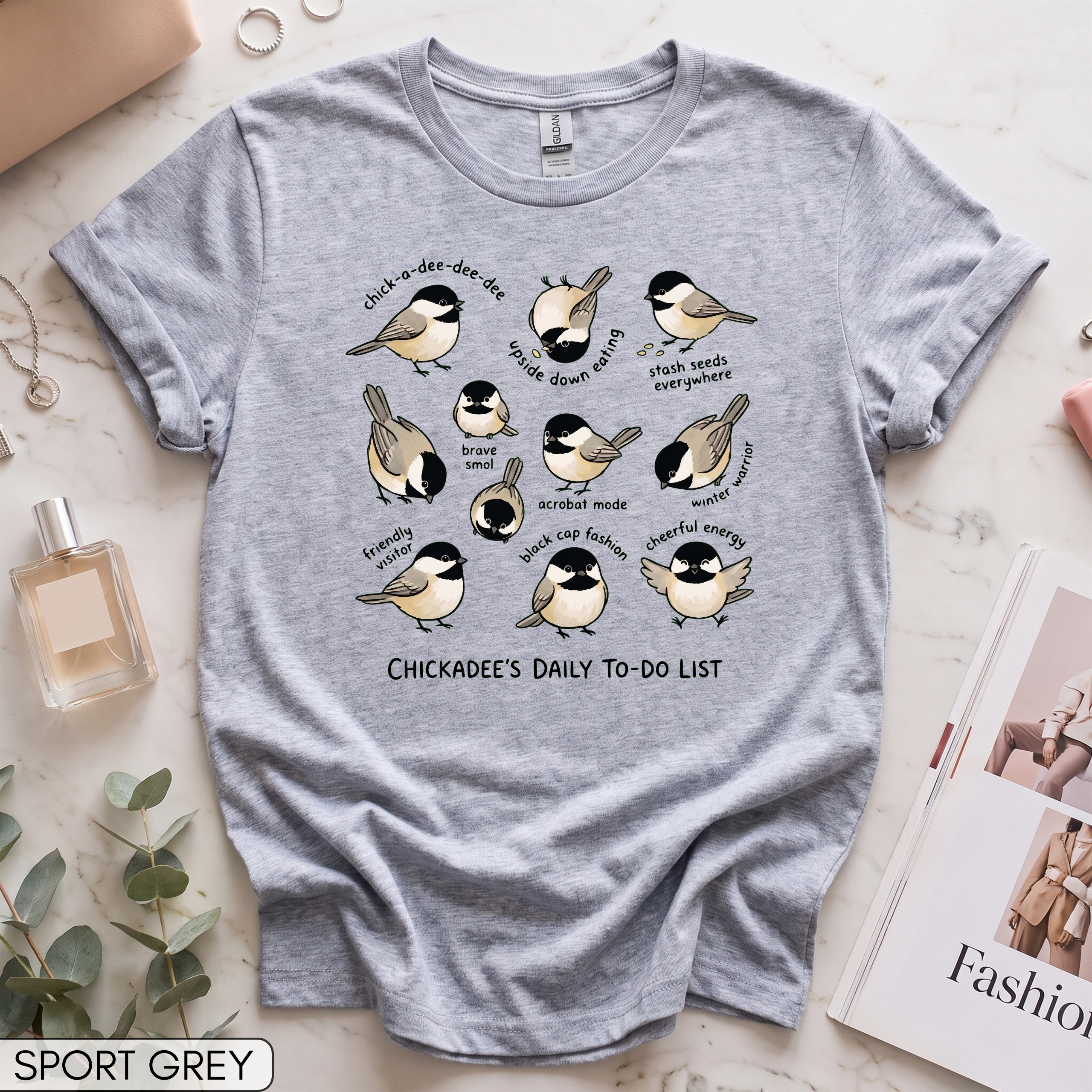 Funny Chickadee Women's Short Sleeve T-Shirt