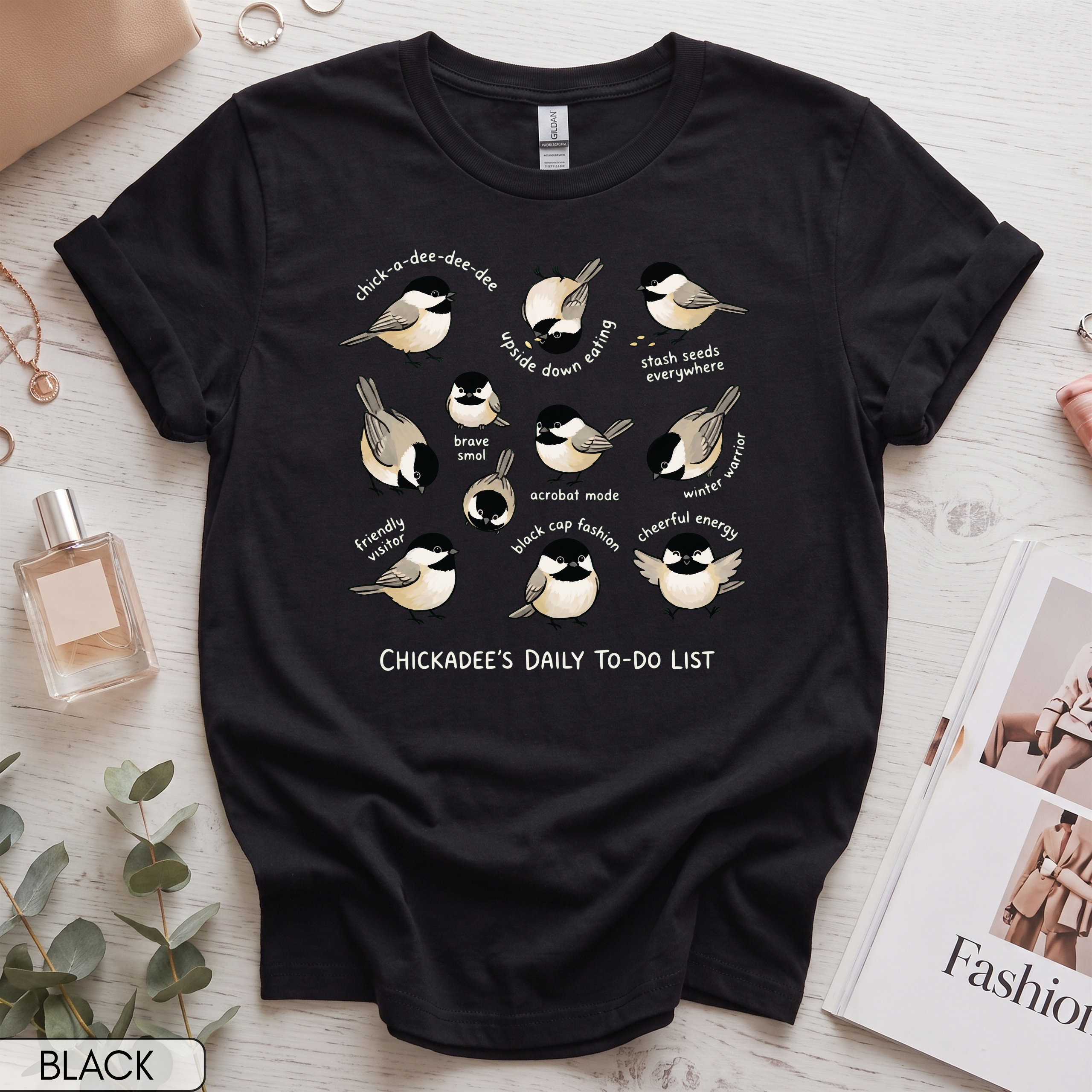 Funny Chickadee Women's Short Sleeve T-Shirt