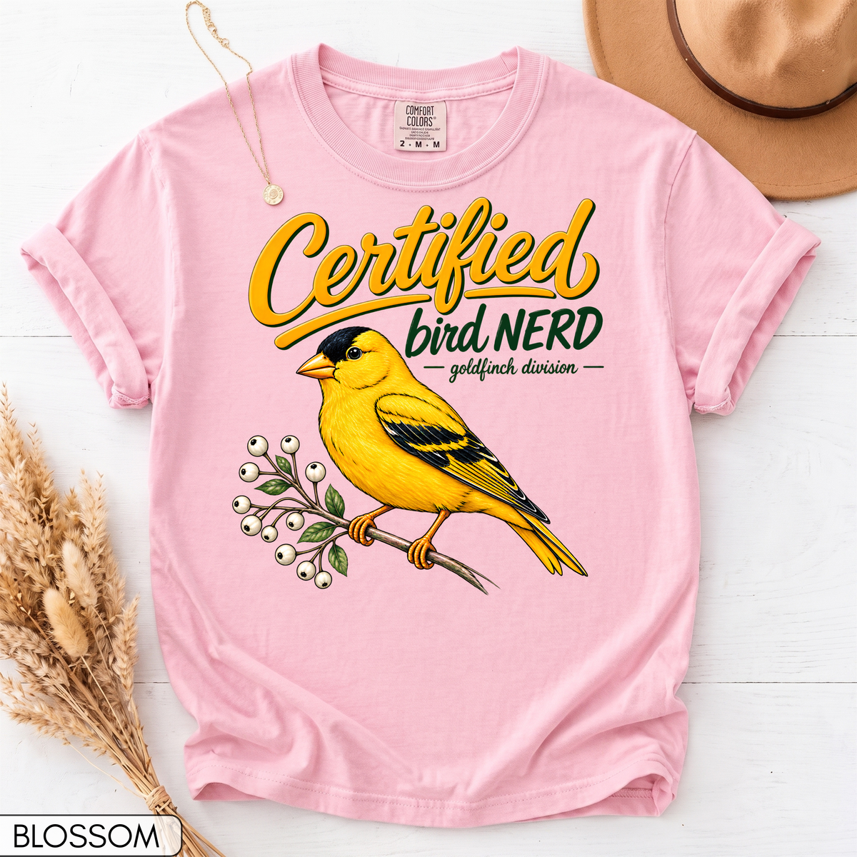 Certified Bird Nerd Goldfinch Unisex T-Shirt