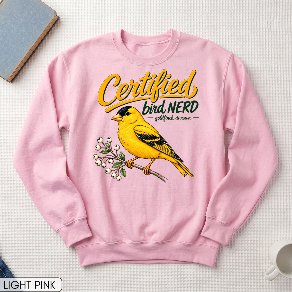 Certified Bird Nerd Goldfinch Unisex Sweatshirt