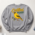 Certified Bird Nerd Goldfinch Unisex Sweatshirt