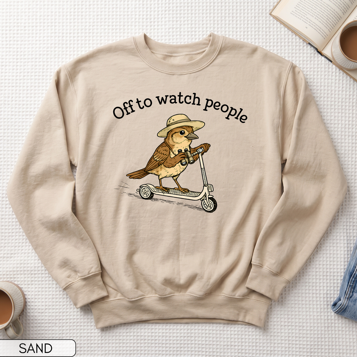 Off to Watch People Funny Unisex Sweatshirt