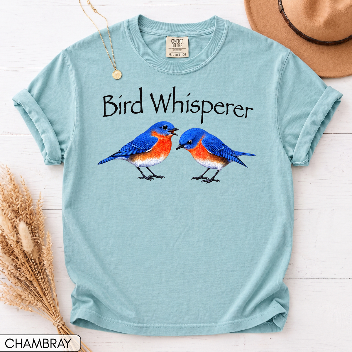 Bird Whisperer Bluebird Unisex T-Shirt