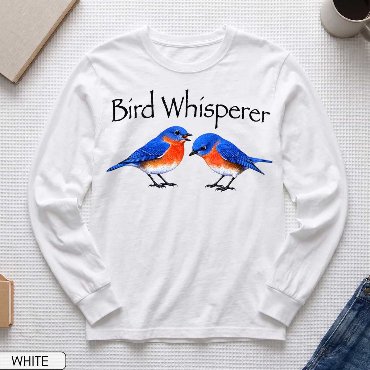 Bird Whisperer Bluebird Long Sleeve T-shirt