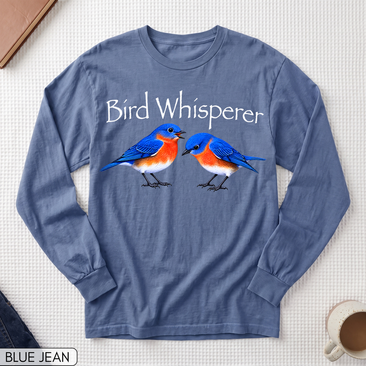 Bird Whisperer Bluebird Long Sleeve T-shirt
