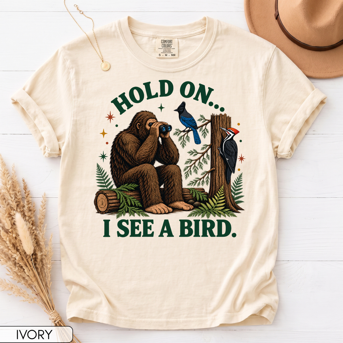 Hold On I See a Bird Unisex T-Shirt