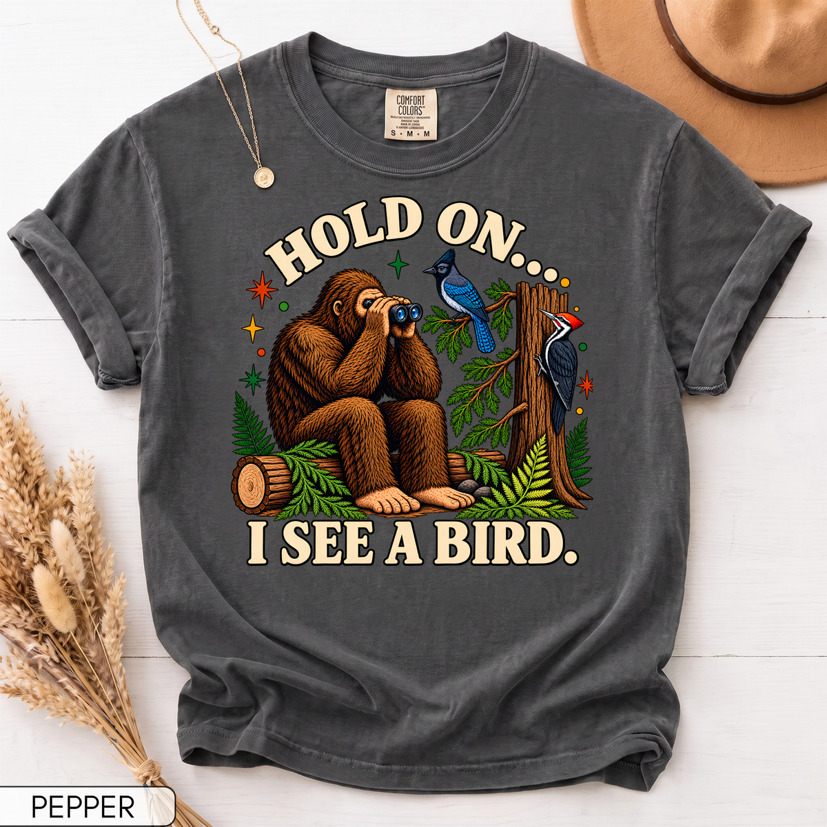 Hold On I See a Bird Unisex T-Shirt