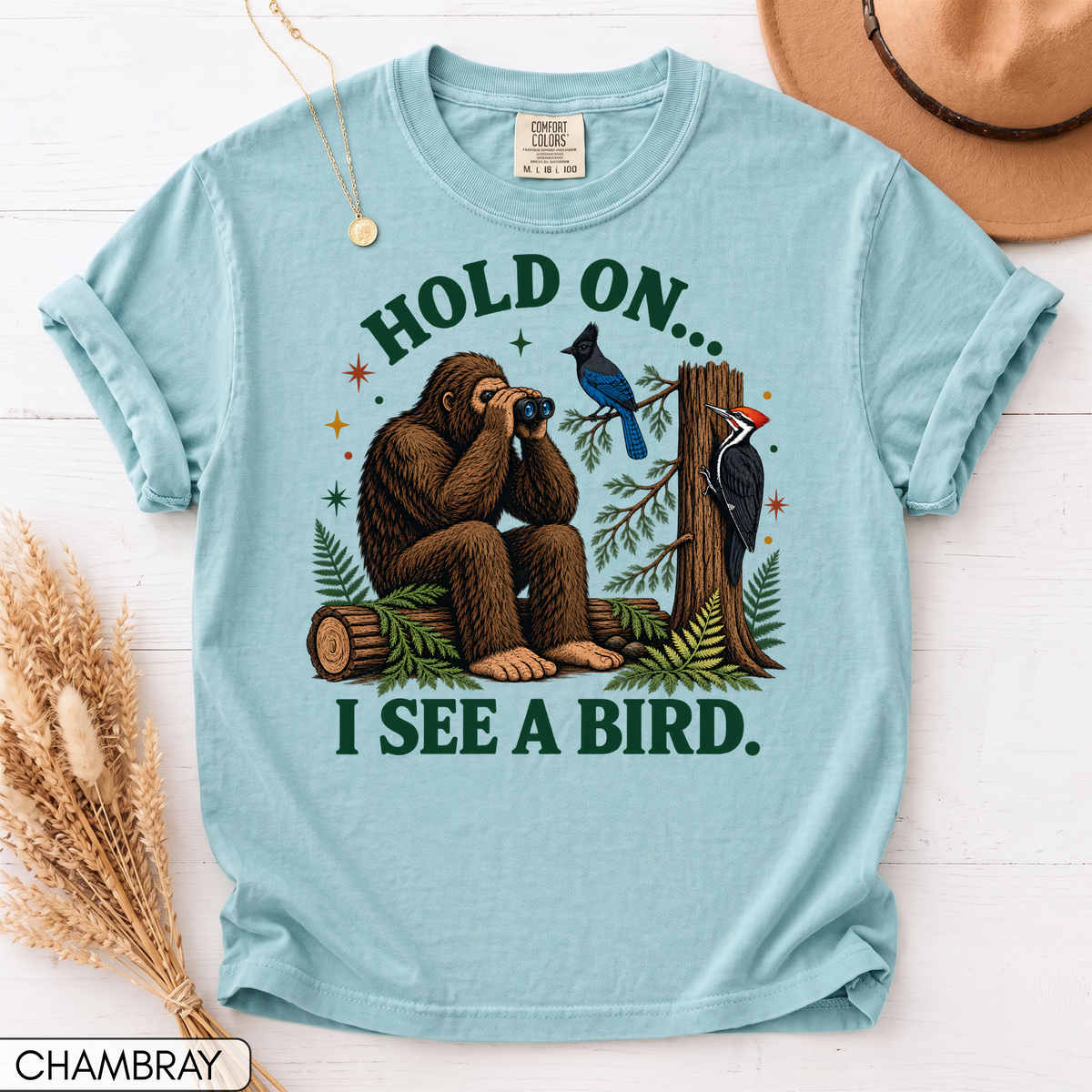 Hold On I See a Bird Unisex T-Shirt
