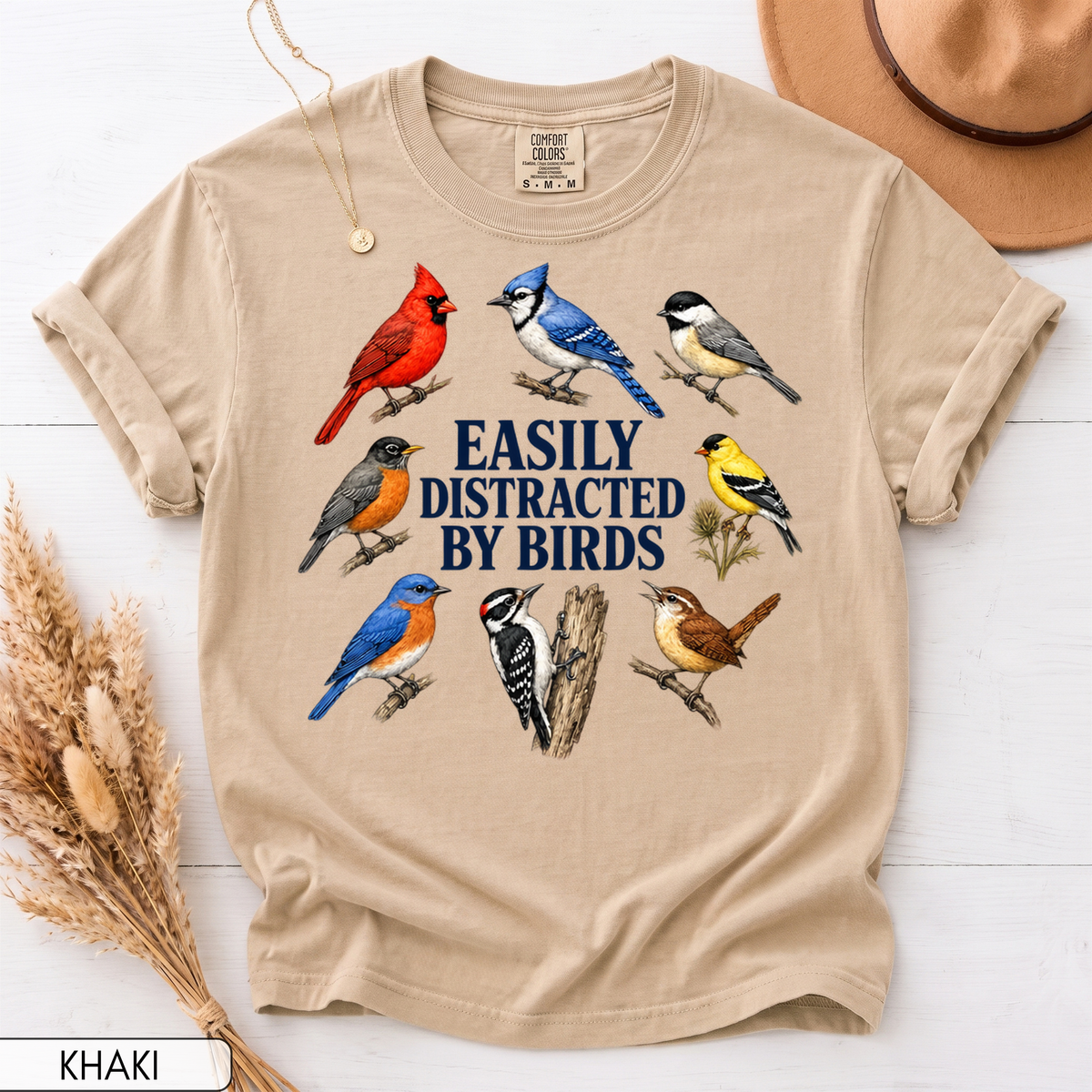 Easily Distracted By Birds Unisex T-Shirt