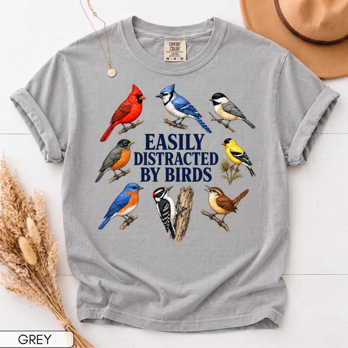 Easily Distracted By Birds Unisex T-Shirt