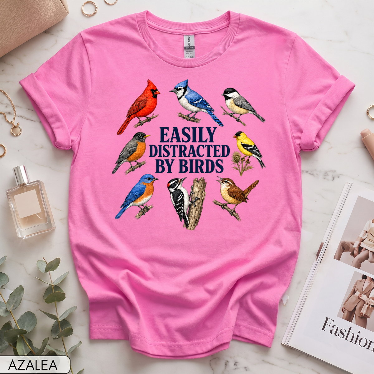 Easily Distracted By Birds Women's Short Sleeve T-Shirt