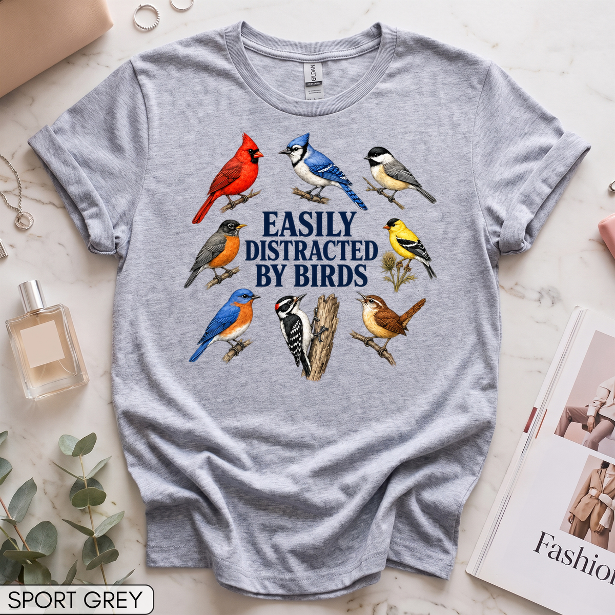 Easily Distracted By Birds Women's Short Sleeve T-Shirt