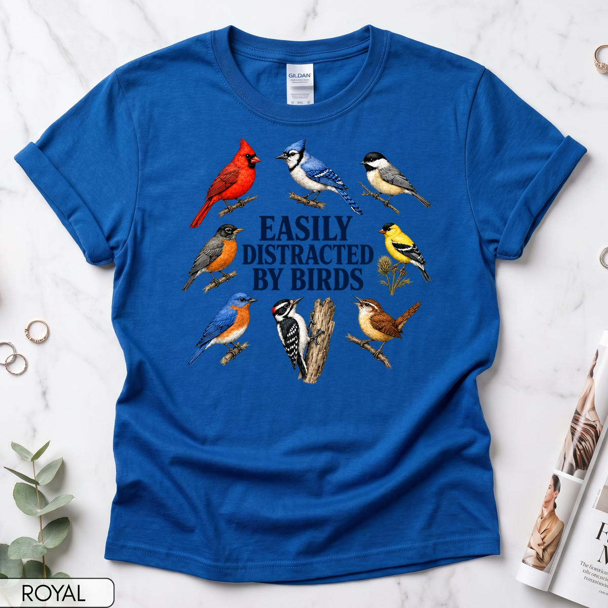 Easily Distracted By Birds Women's Short Sleeve T-Shirt